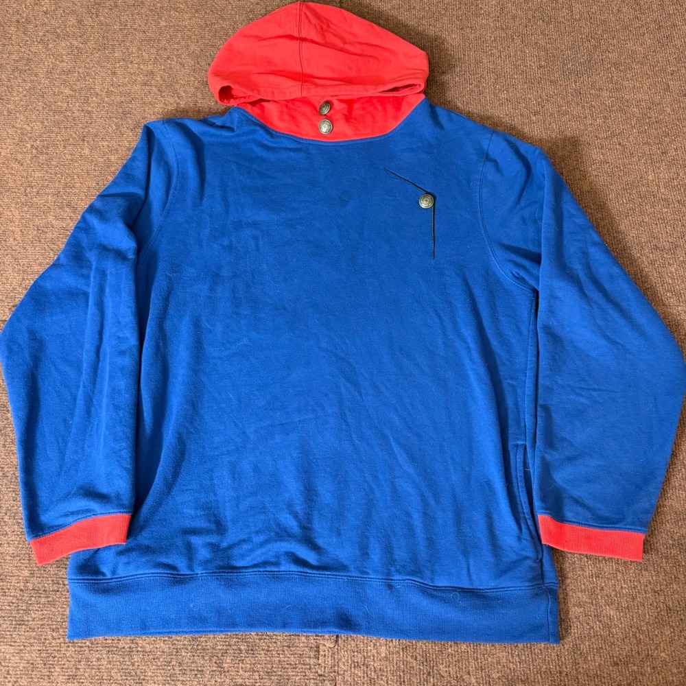 Jujutsu Kaisen Anime Hoodie Blue Red Pullover‎ Kids Embroidered Logo L gym fit